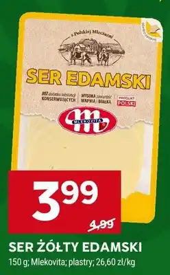 Stokrotka Ser żółty Edamski Mlekovita plastry oferta