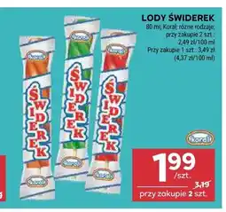 Stokrotka Lody Świderek Koral oferta