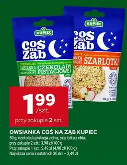 Stokrotka Owsianka Coś na Ząb Kupiec czekolada pistacja z chia oferta