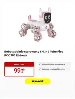 Media Expert Robot zdalnie sterowany S-LINE Robo Pies RCC303 Różowy oferta