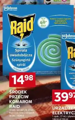 Stokrotka Środek przeciw komarom Raid spirala owadobójcza oferta