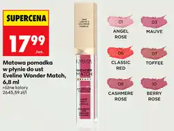 Biedronka Matowa pomadka w płynie do ust Eveline Wonder Match oferta