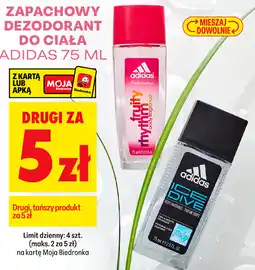 Biedronka Zapachowy dezodorant do ciała Adidas oferta