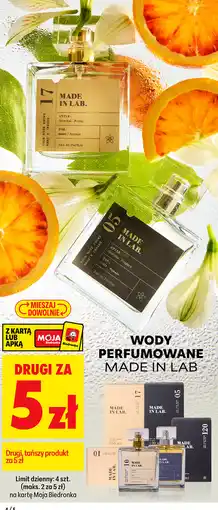 Biedronka Wody perfumowane Made In Lab oferta