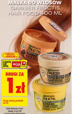 Biedronka Maska do włosów Garnier Fructis Hair Food oferta