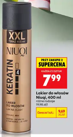 Biedronka Lakier do włosów Niuqi oferta
