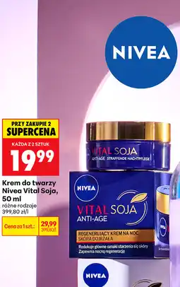 Biedronka Krem do twarzy Nivea Vital Soja oferta