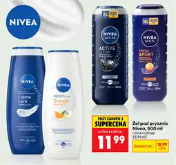Biedronka Żel pod prysznic Nivea oferta