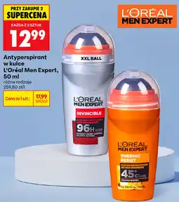 Biedronka Antyperspirant w kulce L'Oréal Men Expert oferta