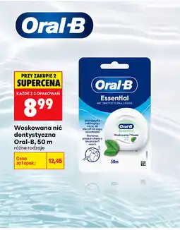 Biedronka Woskowana nić dentystyczna Oral-B, 50 m oferta