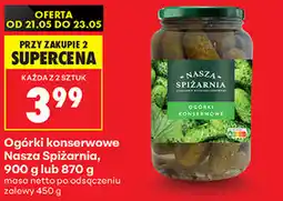 Biedronka Nasza Spiżarnia ogórki konserwowe oferta