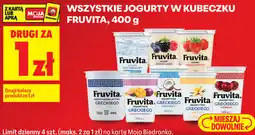 Biedronka Wszystkie Jogurty W Kubeczku Fruvita oferta