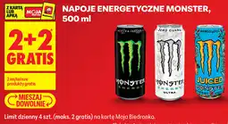 Biedronka NAPOJE ENERGETYCZNE MONSTER oferta