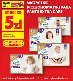 Biedronka Wszystkie pieluchomajtki Dada Pants Extra Care oferta