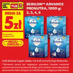 Biedronka Bebilon Advance Pronutra, 1000 g: 2, 3, 4, 5 oferta