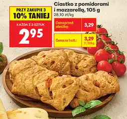 Biedronka Ciastko z pomidorami i mozzarellą oferta