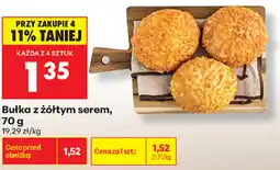 Biedronka Bułka z żółtym serem oferta