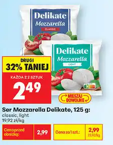 Biedronka Ser Mozzarella Delikate oferta
