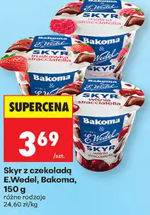 Biedronka Skyr z czekoladą E.Wedel, Bakoma oferta