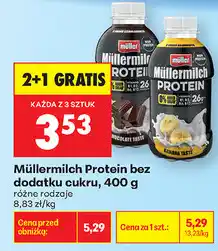 Biedronka Müllermilch Protein bez dodatku cukru oferta