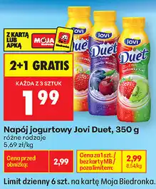 Biedronka Napój jogurtowy Jovi Duet oferta