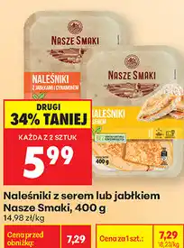 Biedronka Naleśniki z serem lub jabłkiem Nasze Smaki oferta