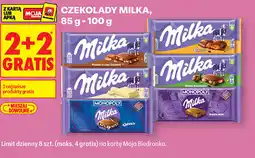 Biedronka CZEKOLADY MILKA, 85 g - 100 g oferta