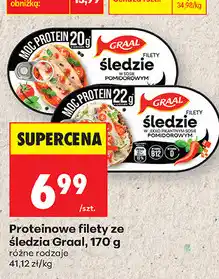 Biedronka Proteinowe filety ze śledzia Graal oferta