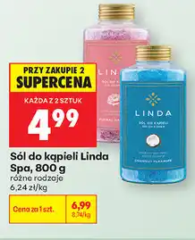 Biedronka Sól do kąpieli Linda Spa oferta