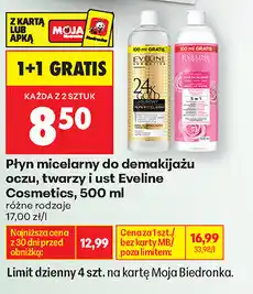 Biedronka Płyn micelarny do demakijażu oczu, twarzy i ust Eveline Cosmetics oferta