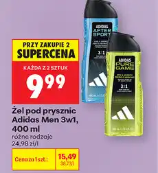 Biedronka Żel pod prysznic Adidas Men 3w1 oferta