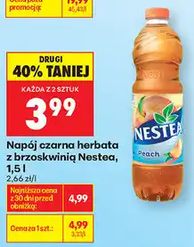 Biedronka Napój czarna herbata z brzoskwinią Nestea oferta
