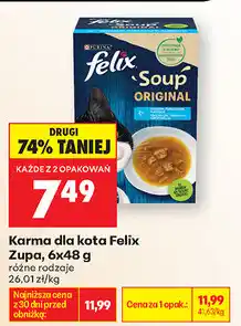 Biedronka Karma dla kota Felix Zupa oferta