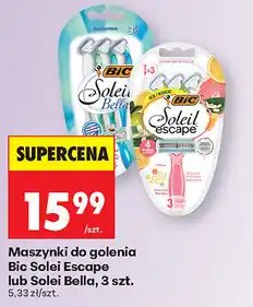 Biedronka Maszynki do golenia Bic Solei Escape lub Solei Bella, 3 szt oferta