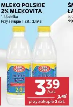 Stokrotka MLEKO POLSKIE 2% MLEKOVITA 1 l butelka oferta