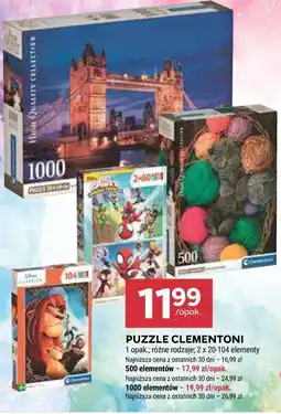 Stokrotka PUZZLE CLEMENTONI 1 opak. różne rodzaje 2 x 20-104 elementy oferta