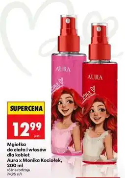 Biedronka Mgiełka do ciała i włosów dla kobiet Aura x Monika Kociołek, 200 ml oferta