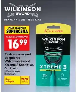 Biedronka Wilkinson Sword Xtreme 3 Sensitive, 6 + 2 szt oferta