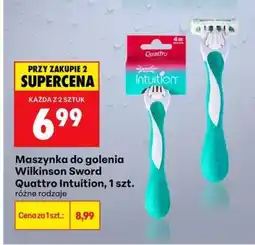 Biedronka Maszynka do golenia Wilkinson Sword Quattro Intuition, 1 szt oferta
