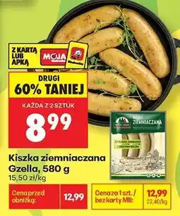 Biedronka Kiszka ziemniaczana Gzella , 580 g oferta