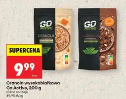 Biedronka Granola wysokobiałkowa Go Active, 200 g oferta