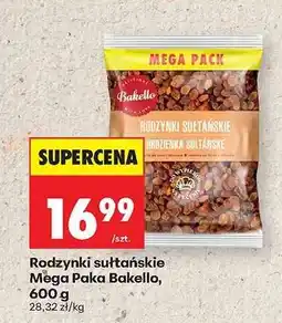 Biedronka Rodzynki sułtańskie Mega Paka Bakello, 600 g oferta