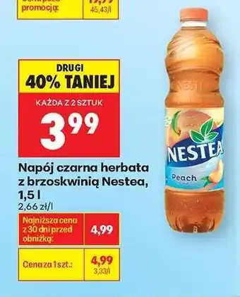 Biedronka Napój czarna herbata z brzoskwinią Nestea, 1,5 l oferta