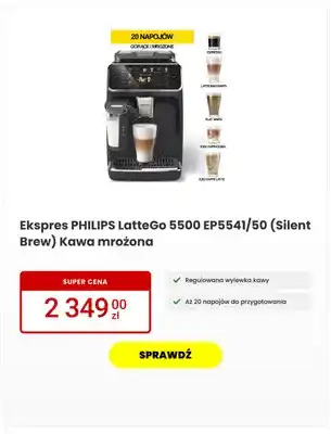 Ekspres PHILIPS LatteGo 5500 EP5541/50 (Silent Brew) Kawa mrożona