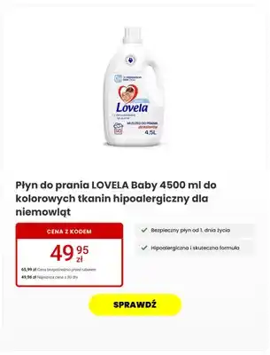 Płyn do prania Lovela Baby do kolorowych tkanin hipoalergiczny dla niemowląt