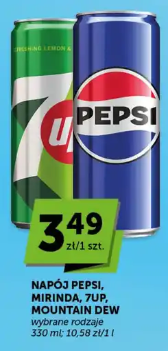 Groszek Napój pepsi, mirinda, 7up, mountain dew oferta
