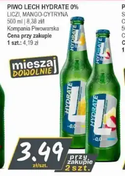 Słoneczko Piwo lech hydrate 0% liczi, mango-cytryna kompania piwowarska oferta