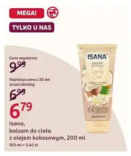 Rossmann Balsam do ciała z olejem kokosowym Isana oferta