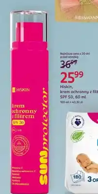Rossmann Krem ochronny z filtrem SPF 50 Hiskin oferta