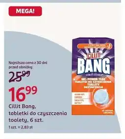 Rossmann Tabletki do czyszczenia toalety Cillit Bang Power Cleaner WC Power Tabs 6-pak oferta